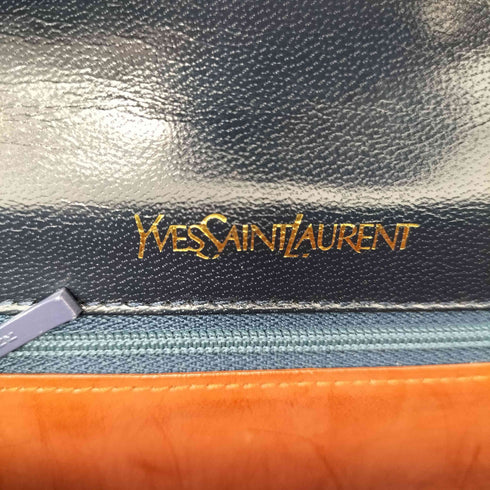 イヴサンローラン Yves Saint Laurent OLD リザード型押し ワンショルダーバッグ レディース