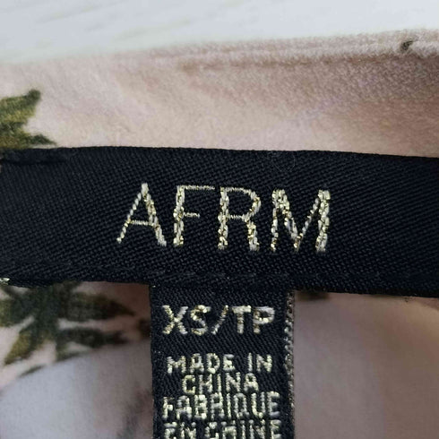 AFRM フラワープリント フリル ブラウス レディース import:XS