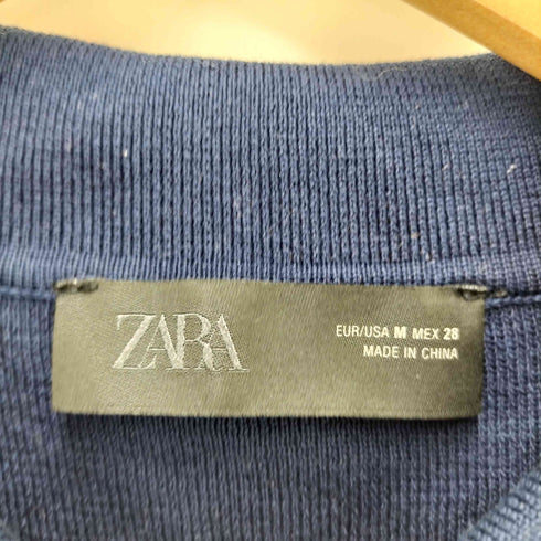 ザラ ZARA ピーターパンカラーニットジャケット カーディガン レディース import:M