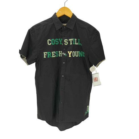 ディーゼル DIESEL COSY STILL FRESH AND YOUNGワッペン半袖シャツ メンズ import:S