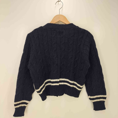 アクアスキュータム AQUASCUTUM James Charlotte ケーブルニット カーディガン レディース FREE