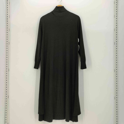 デミルクスビームス Demi-Luxe BEAMS バックフレア タートルネック ニット ワンピース レディース