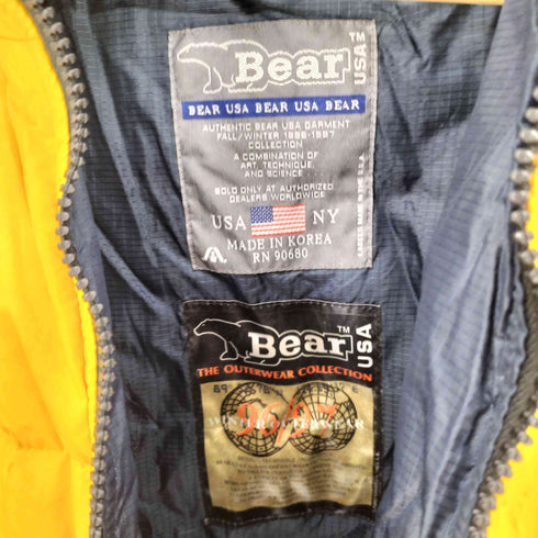ベアーユーエスエー BEAR USA 90S リバーシブル ドローコード ダウンジャケット メンズ