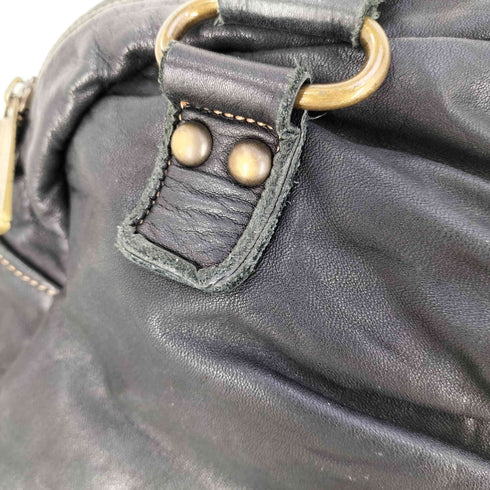 ポールアンドジョーシスター PAUL&JOE SISTER ギャザー レザーハンドバッグ レディース
