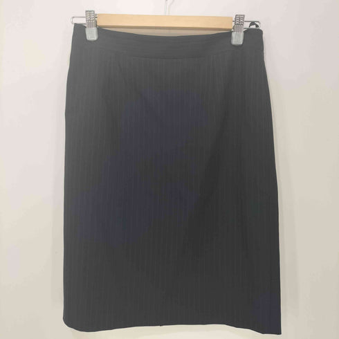 ユナイテッドアローズグリーンレーベルリラクシング UNITED ARROWS green label relaxing ピンストライプ 1B テーラードジャケット + タイトスカート セットアップ フォーマル レディース 上下共に 38