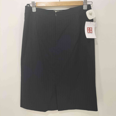ユナイテッドアローズグリーンレーベルリラクシング UNITED ARROWS green label relaxing ピンストライプ 1B テーラードジャケット + タイトスカート セットアップ フォーマル レディース 上下共に 38