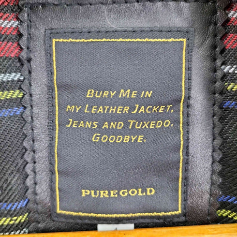 バッファローボブズ BUFFALO BOBS PURE GOLD ダブル ライダースジャケット メンズ JPN:1