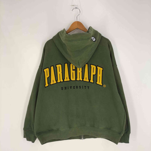 パラグラフ PARAGRAPH P08 ユニバーサル ジップアップパーカー メンズ