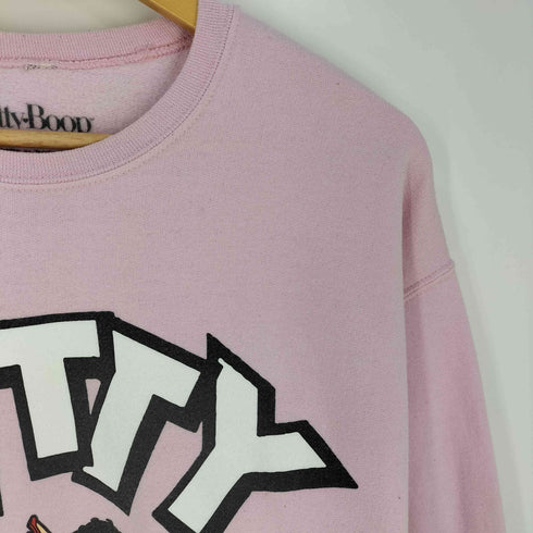ベティー BETTY BOOP フロントプリント クルーネックスウェット レディース S/M