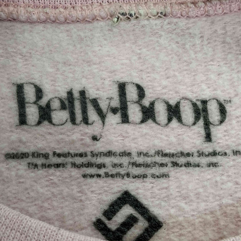 ベティー BETTY BOOP フロントプリント クルーネックスウェット レディース S/M