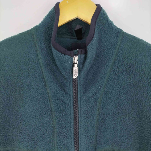 ザノースフェイス THE NORTH FACE USA製 袖ロゴ ジップアップフリース メンズ import:S