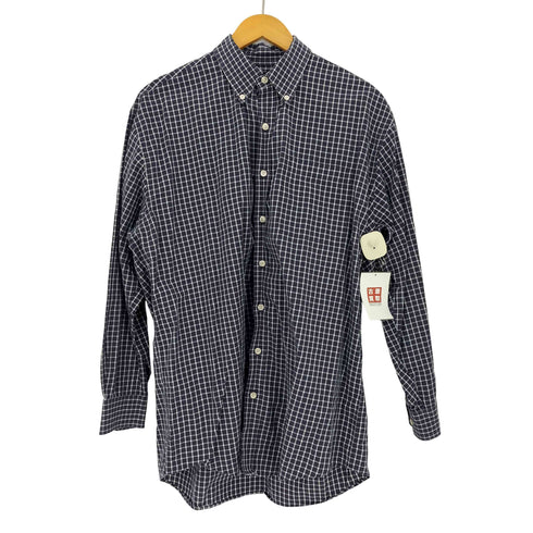 ノーティカ NAUTICA CLASSIC FIT チェック ボタンダウン 長袖シャツ メンズ 16 32/33