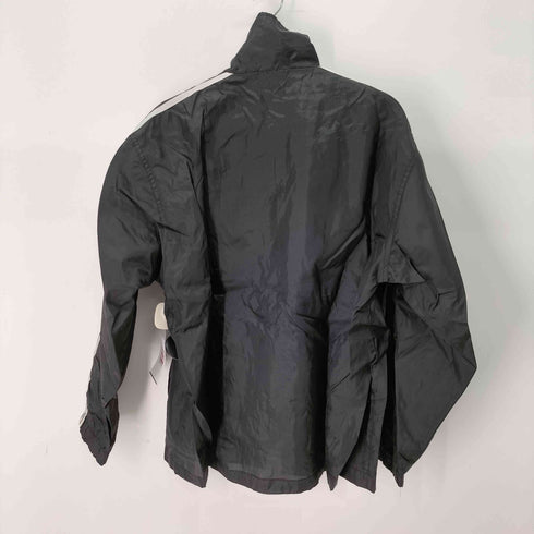 アディダス adidas 黒タグ トレフォイルロゴ スリーストライプ トラックジャケット メンズ import:M