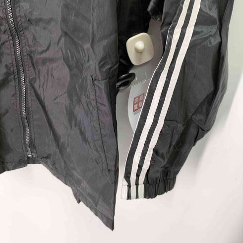 アディダス adidas 黒タグ トレフォイルロゴ スリーストライプ トラックジャケット メンズ import:M