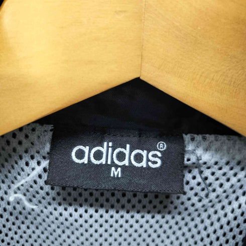 アディダス adidas 黒タグ トレフォイルロゴ スリーストライプ トラックジャケット メンズ import:M