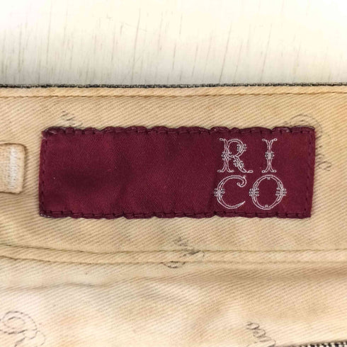 リコ RICO 裾ジップダメージ加工デニムパンツ メンズ JPN:L
