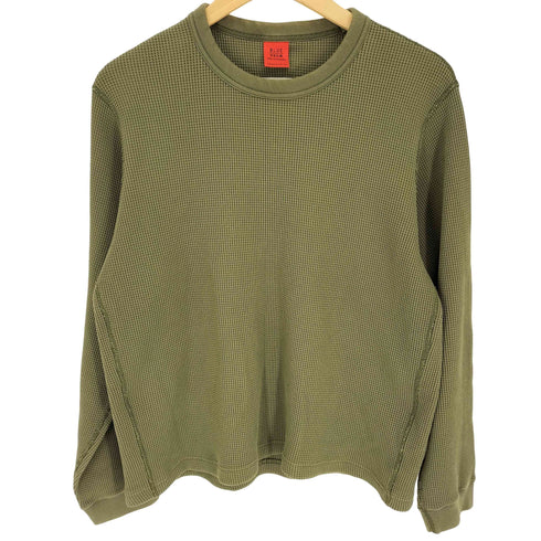 ブルーワーク BLUE WORK 21AW スヴィンワッフル ロングスリーブ クルーネック サーマル トレーナー メンズ JPN:M