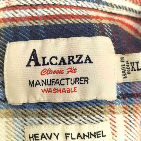 アルカルザ ALCARZA HEAVY FLANNEL チェック ヘビー ネルシャツ メンズ import:XL