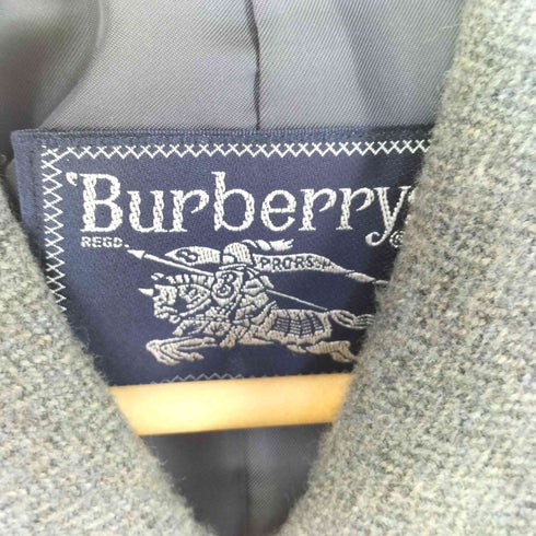 バーバリーズ BURBERRYS カシミヤ混 ヘリンボーン ステンカラーコート メンズ