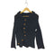コムデギャルソン COMME des GARCONS 00S ニッティングイズフリー Knitting is Free期 ウール ケーブル編み アシメ 変形 ショールカラー ニットジャケット AD2002 レディース JPN:S