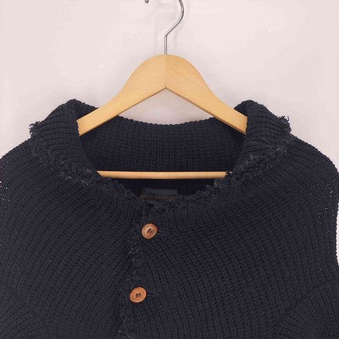 コムデギャルソン COMME des GARCONS 00S ニッティングイズフリー Knitting is Free期 ウール ケーブル編み アシメ 変形 ショールカラー ニットジャケット AD2002 レディース JPN:S