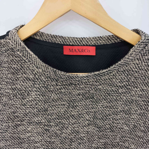 マックスアンドコー MAX&CO. ツイード クルーネック プルオーバー トップス レディース M