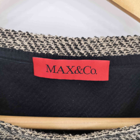 マックスアンドコー MAX&CO. ツイード クルーネック プルオーバー トップス レディース M