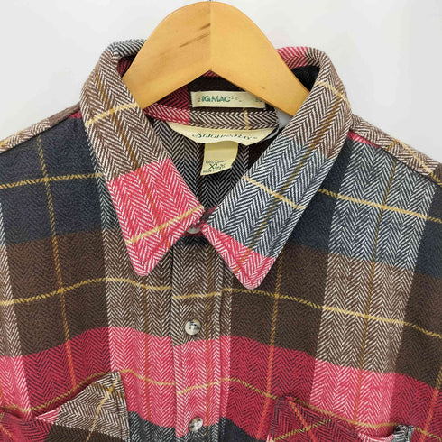 セントジョンズベイ STJOHNS BAY 80s USA製 チェック ヘビーフランネルシャツ メンズ XL TALL