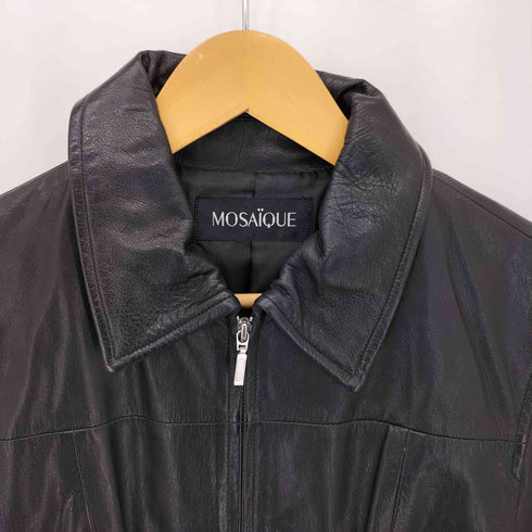 MOSAIQUE ラムレザージップアップジャケット レディース 11