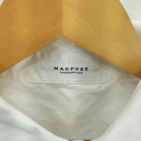 トゥモローランドマカフィー tomorrowland macphee ファインコットンブロード レギュラーカラーシャツ メンズ 36