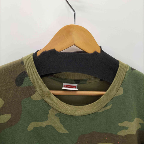 シュプリーム Supreme 20SS PAINT LOGO TEE ペイント ロゴ Tシャツ ウッドランドカモ メンズ import:XL