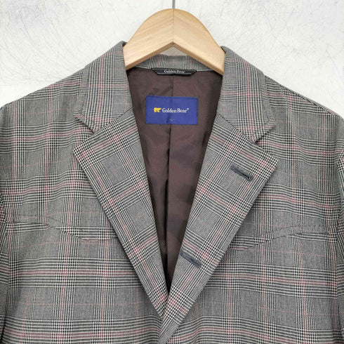 ゴールデンベアー Golden bear 千鳥格子 テーラードジャケット メンズ JPN:L