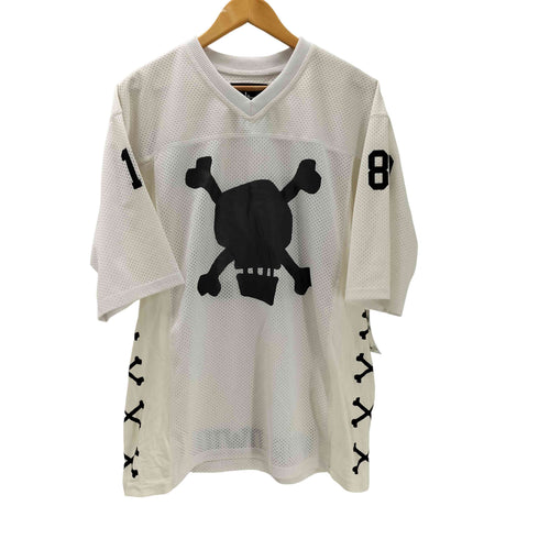 ステューシー Stussy スカル ナンバリング 04 バックプリント メッシュ ゲーム シャツ メンズ import:L