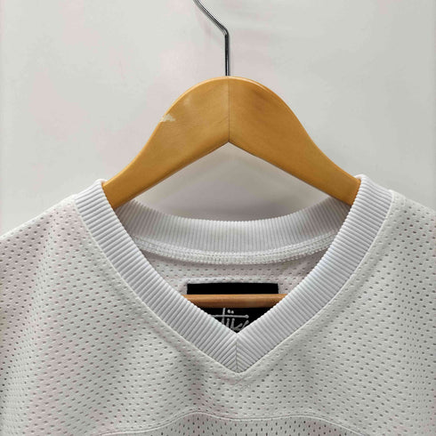 ステューシー Stussy スカル ナンバリング 04 バックプリント メッシュ ゲーム シャツ メンズ import:L