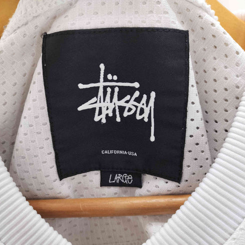 ステューシー Stussy スカル ナンバリング 04 バックプリント メッシュ ゲーム シャツ メンズ import:L
