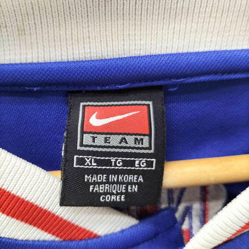 ナイキ NIKE 90-00S TEAMタグ NBA バスケットボール シーム ロゴ 刺繍 スタジアム ジャケット スタジャン メンズ import:XL