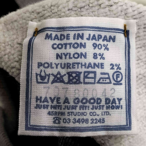 フォーティーファイブアール 45R 葉山ものがたり カヤッコプリントの908裏毛クルー レディース