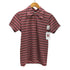 キャサリンハムネットロンドン KATHARINE HAMNETT LONDON デカ襟 ボーダー ポリ ストレッチ ハーフジップ S/S シャツ メンズ import:M
