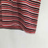 キャサリンハムネットロンドン KATHARINE HAMNETT LONDON デカ襟 ボーダー ポリ ストレッチ ハーフジップ S/S シャツ メンズ import:M