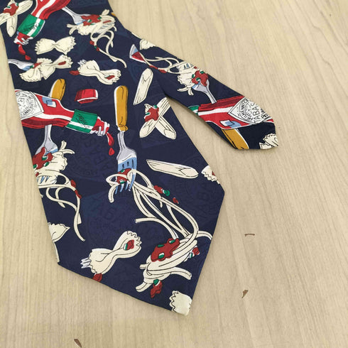 シルク100 TABASCOデザイン ネクタイ メンズ