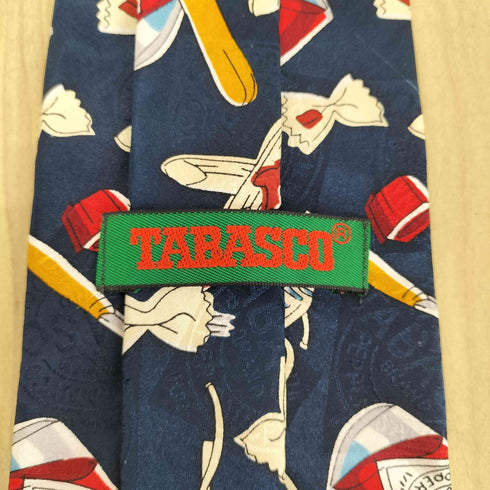 シルク100 TABASCOデザイン ネクタイ メンズ