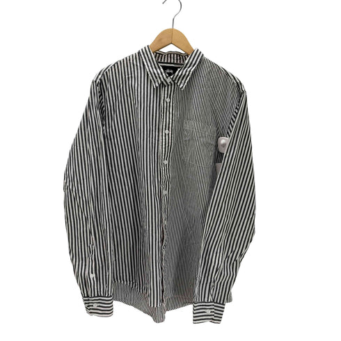 ステューシー Stussy センターバイカラー ボタンダウン マルチストライプ シャツ メンズ import:L