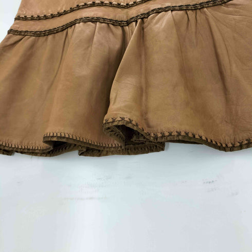 モスキーノチープアンドシック MOSCHINO CHEAP&CHIC シープレザースカート レディース 34