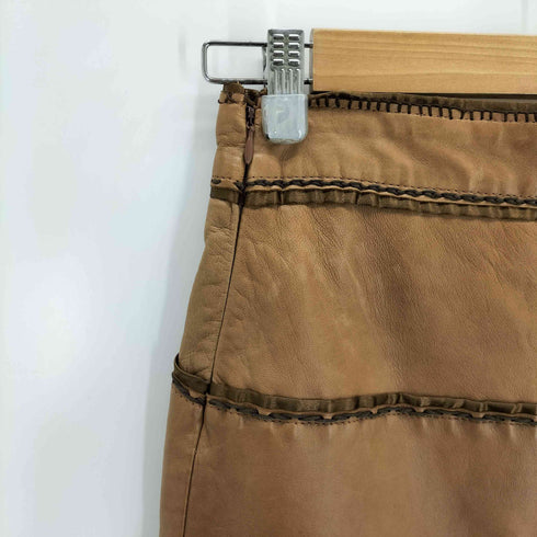 モスキーノチープアンドシック MOSCHINO CHEAP&CHIC シープレザースカート レディース 34