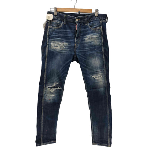 ディースクエアード DSQUARED2 25AW Stretch Denim Cool Guy Jeans ボタンフライ ダメージ デニム パンツ メンズ 46