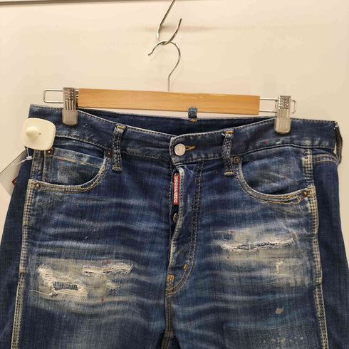 ディースクエアード DSQUARED2 25AW Stretch Denim Cool Guy Jeans ボタンフライ ダメージ デニム パンツ メンズ 46