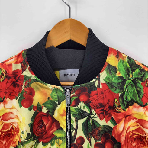 ジョイリッチ JOYRICH 総柄ジップアップブルゾン レディース import:S