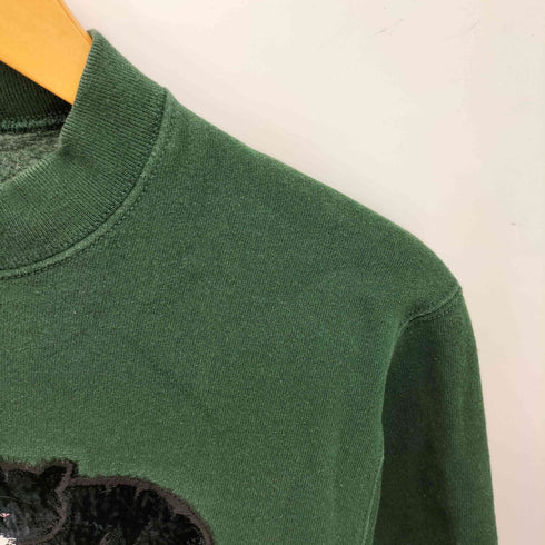 フルーツオブザルーム FRUIT OF THE LOOM 90S USA製 猫 刺繍 クルーネック スウェット レディース import:S