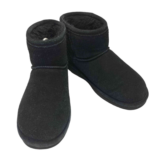 BEARPAW スウェードレザー ショートムートンブーツ レディース JPN:23