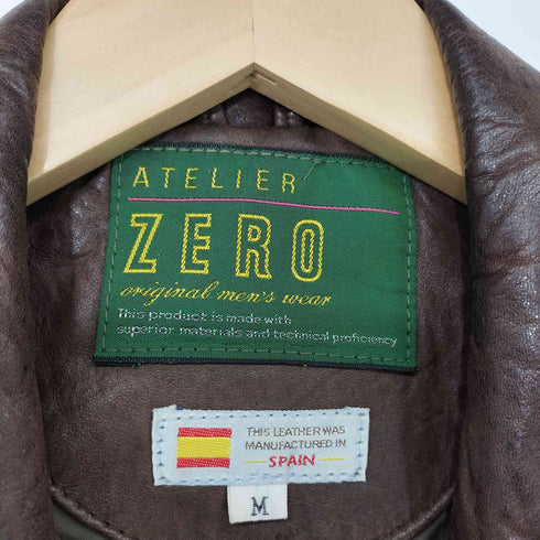 ATELIER ZERO ダブルブレスト レザージャケット メンズ import:M